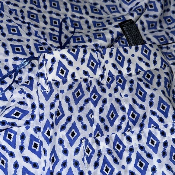 ZARA | Blue | PRINTED PANTS WITH POCKETS - Picture 9 of 9